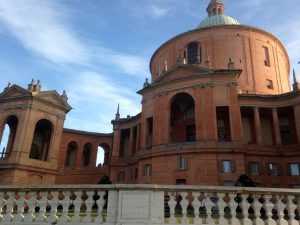 The pit stains were an acceptable trade-off to view the beautiful "San Luca, Monastery on the Hill."