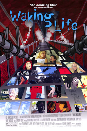 poster of "Waking Life" film