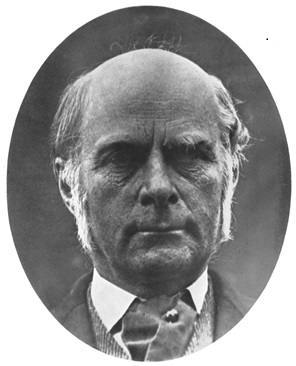 Standard portrait iImage of Francis Galton, statistician and psychologist