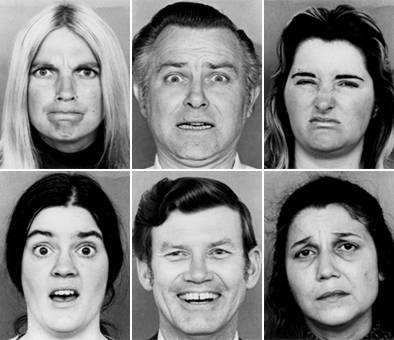 photograph of faces with different emotions